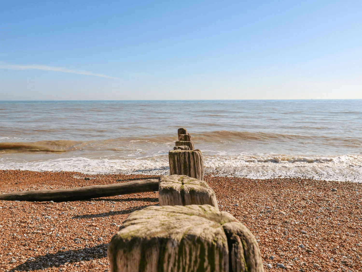 view of the sea from the beach